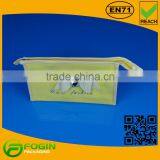 Factory Sale Yellow Pvc Cosmetic Pouch Travel