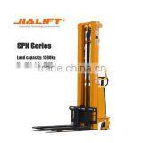 Semi-electric Hydraulic Stacker-- Semi-power Forklift Stacker-- Electrical Lifting and Muanl Push ---SPN15 Series thumbnail-2