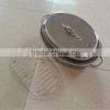Stainless Steel Oval Roaster With Rack for Easter Day thumbnail-2