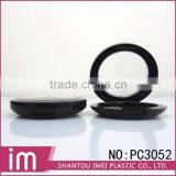New Product Round Shape Plastic Empty Compact Case With Mirror