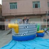 2015 hot commercial kraken inflatable pirate ship slide