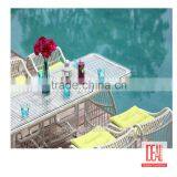 Rattan Outdoor Table and Chair Outdoor Bistro Set thumbnail-6