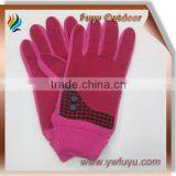 Pig Suede Leather Glove for Ladies Women
