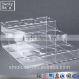 Acrylic 3 Tires Home Kitchen Seasoning Jar Bottle Display Bottle Rack thumbnail-1