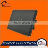 American Style 1 Gang Black Glass Touch Switch With Remote Control