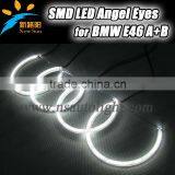Hotsale 4pcs*131mm 3014 SMD LED Angel Eyes Ring for BMW E46 With Projet 12v High Power Halo Ring Headlight
