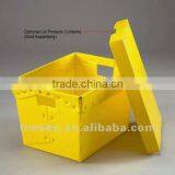 Corrugated Plastic Container With Lid