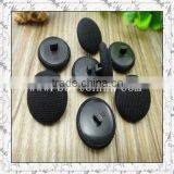 Fashion Garment Accessory Black Fabric Covered Button