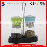 Wholesale New Design Strong Ceramic Rotor Salt Grinder Set With Spice Rack