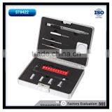 22PCS Mechanic tool sets utility knife 58mm extension bar precision screwdriver 1m measure tape 2-way bit holder 1/4'' socket