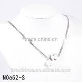 Fashion Jewelry 2016 Stainless Steel Bear Pendant Silver Necklace thumbnail-1