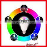 Full color spectrum LED Bulb bluetooth speaker with App system