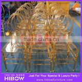 Hot-selling crystal gold phoenix wedding chair