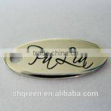 Perfect Brand Logo Metal Swing Tag With Metal Chain thumbnail-3