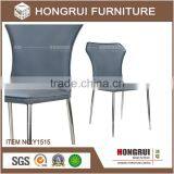Made in China Metal With Nickel Brush Chair Wholesale Simple Cheap pu Dining Chair thumbnail-3