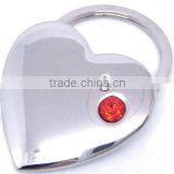 Plastic Metal Leather Heart Shape Keyrings