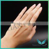 Wholesale New Style 14 K White Gold Engagement Ring 4.5mm Round Cut Moissanite Diamond Wedding Ring thumbnail-5