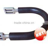 Stainless Steel P.O.W Spur of Rubber Wrapped With Round Neck for Horse Riding/horse Racing (Type-I); England Style