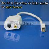 Mini DVI to RCA S-Video AV CABLE Adapter Dvi to dp Converter for Apple Macbook DVI to tv Converter thumbnail-1