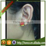 Belgium Soccer Fans Flag Color Square Metal Earrings for Euro 2016 thumbnail-1