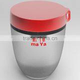 Eco-friendly Food Grade BPA Free Silicone Baby Feeder Bottle With Dispensing Spoon&Plastic Storage Cap thumbnail-4