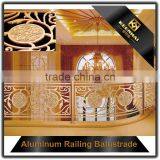 Interior Antique Bronze Decorative Railing Design Aluminum Copper Stair Handrail thumbnail-2