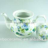 2015 Lastest Design Stock Ceramic Round Water Bottle, Colorful Decorating Teapot thumbnail-3