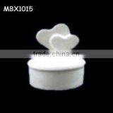 Unpainted Ceramic Bisque Box thumbnail-1