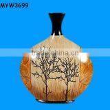 White Porcelain Antique Ceramic Gourd Ceramic Oriental Glazed Flower Vase thumbnail-1