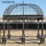 China Factory Direct Selling Greenhouse Garden 6 Columns Cast Iron Gazebo thumbnail-2