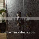 Top Quality American Design Retro Vintage Style Top Grain Leather/PU Storage Wine Cabinet for Livingroom Furniture thumbnail-4