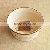 Stoneware Pet Dish With Decal thumbnail-4