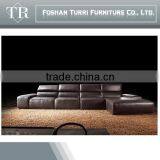 Italian Comfortable Brown Color Corner Leather Sofa thumbnail-6