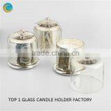Cheap Candle Holders Bulk Glass Dome Lid Candle Jar thumbnail-3
