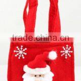 2017 Wholesale Santa Claus Gift Bag Christmas Holiday Celebrating Non Woven Tote Bag Candy Gift Bag Handbags China Suppliers thumbnail-1