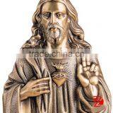 Bronze Meditating Christian Jesus Statue for Church Decoration thumbnail-1