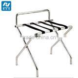 Chrome Metal Folding Luggage Rack thumbnail-1