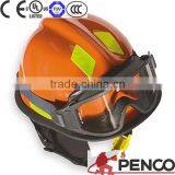 Fire Fighting Black Helmet Safe Wearing Fireman Workers Use Driving Head Protected thumbnail-6