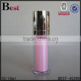 10ml 15ml Pink Cylindrical Shape Airless Cosmetic Pump Bottle High Quality Plastic Pump Bottle Hot Sale thumbnail-3