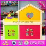 2016 New Design Baby Wooden Diy House Toy, Top Fashion Kids Wooden Diy House Toy W06A157 thumbnail-5