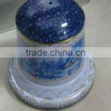 Bell Shaped Tin Box With Rope, Christmas Bell thumbnail-1