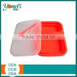 Kitchenware Silicone Plastic Food Container 2 Compartments thumbnail-2