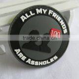 Sports Bag/garment/hat Soft Pvc Rubber Embossing Label Silicone