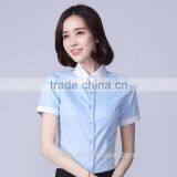 2017 Wholesale Short Sleeve Ladies Office Formal Shirt Design thumbnail-2