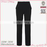 Wool Solid Black Color 2014 Ladies' Fashion High Quality Manufacturer Chino Pants thumbnail-1
