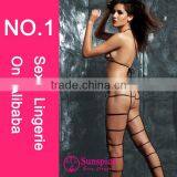 2015 High Quality Hot Sales Fishnef Lingerie Bedroom Costumes Sexy Micro Teddy Lingerie thumbnail-2