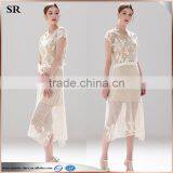 Machine Crochet Popular Ladies Long Evening Party Fashion Dress thumbnail-2