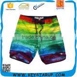 Men Hawaiian Beach Shorts Gradient Printed Polyester Men Beach Short thumbnail-1