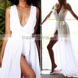 Fashion Summer Cotton Floor-length Women Beach Dress thumbnail-1