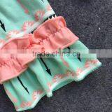 2016 Spring Design Short Sleeves Shirt Girls Boutique Clothing Arrow Heart Clothes With Matching Headband and Necklace Set thumbnail-4